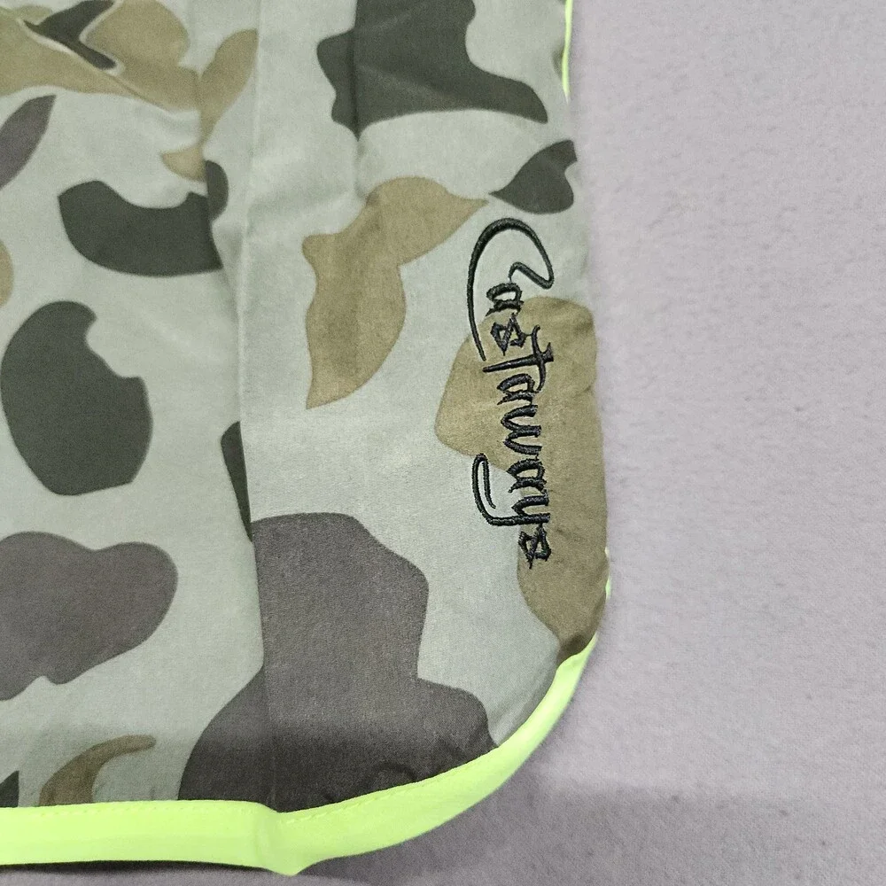 Castaways Men’S Board Shorts 40 Waist 3Xl Camo Neon Swim Trunks Drawstring 144